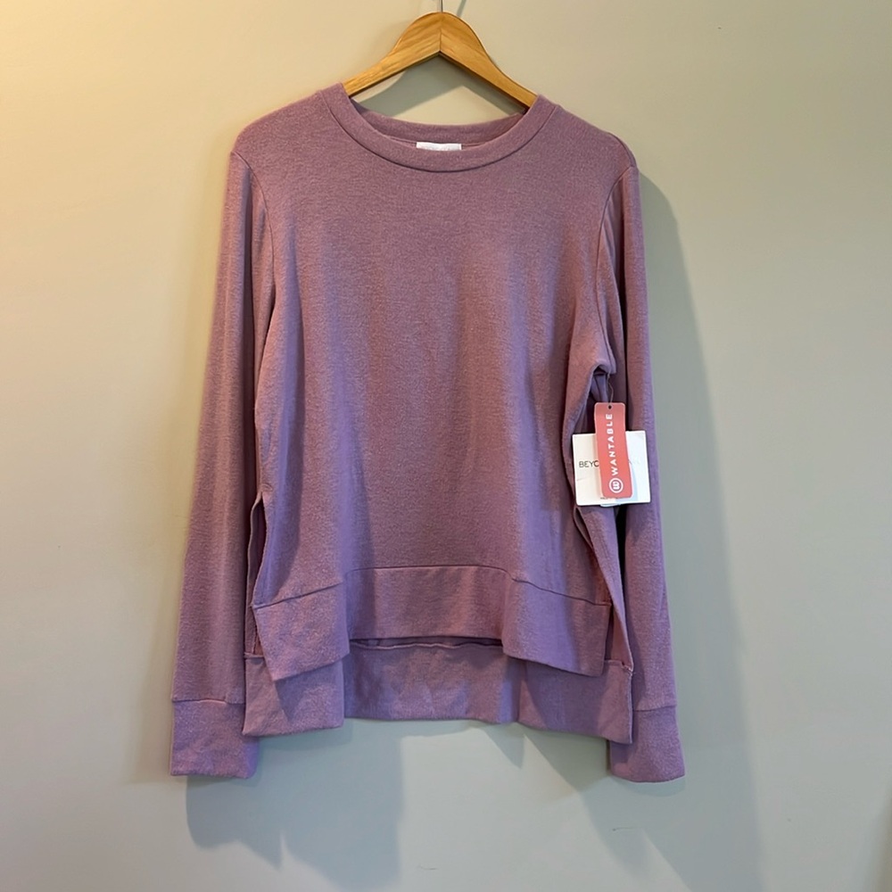 NWT Beyond Yoga Long Sleeve Pullover in Orchid Haze